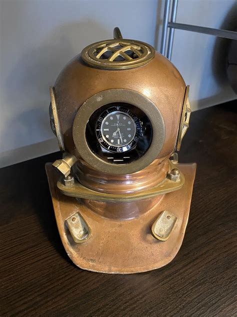 Vintage diving helmet from 1970's Rolex 'At One With 